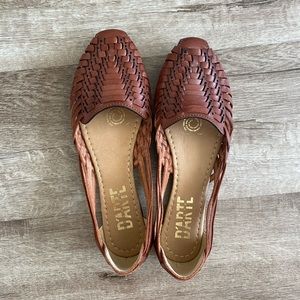 Brand new leather huarache sandals